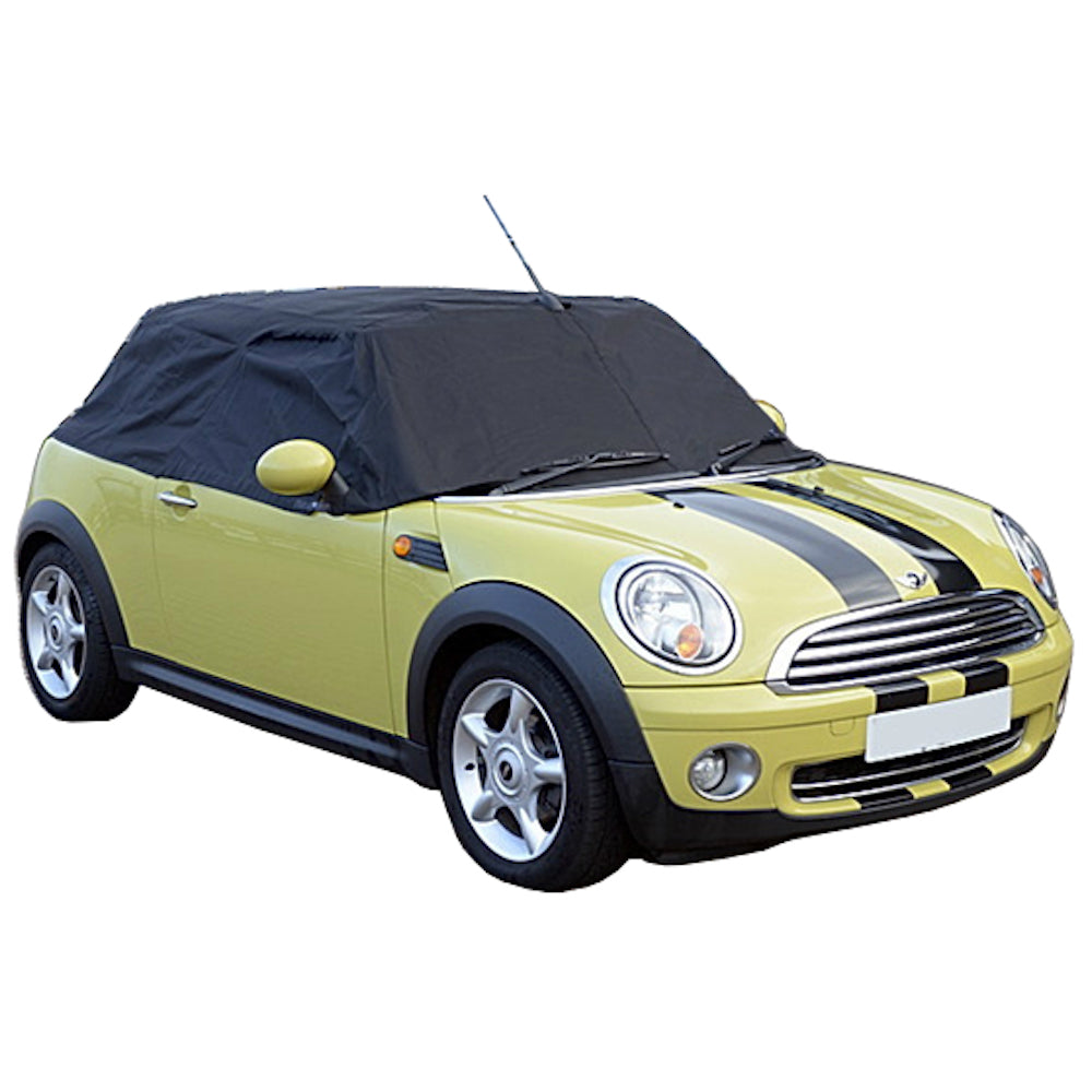 Protector de techo Soft Top Half Cover para Mini Cooper Cabrio - 2004 en adelante (115) - NEGRO